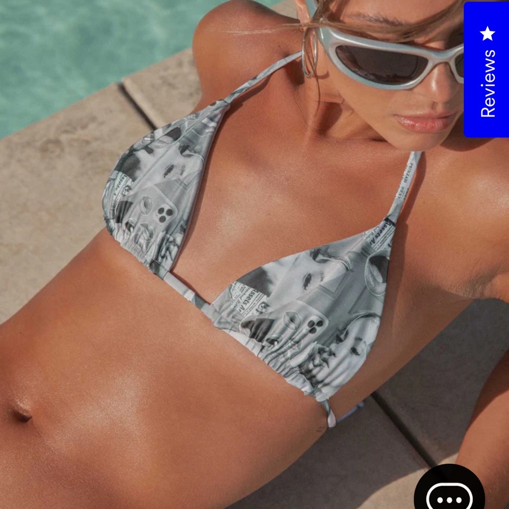 Holiday Mode Bikini Top - Riley Collage
